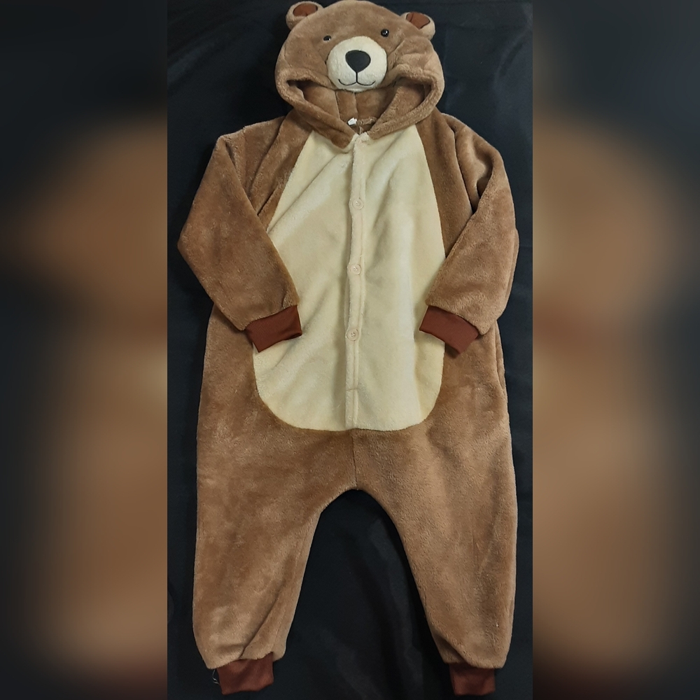 Cozy Bear Brown Kids One Piece C268